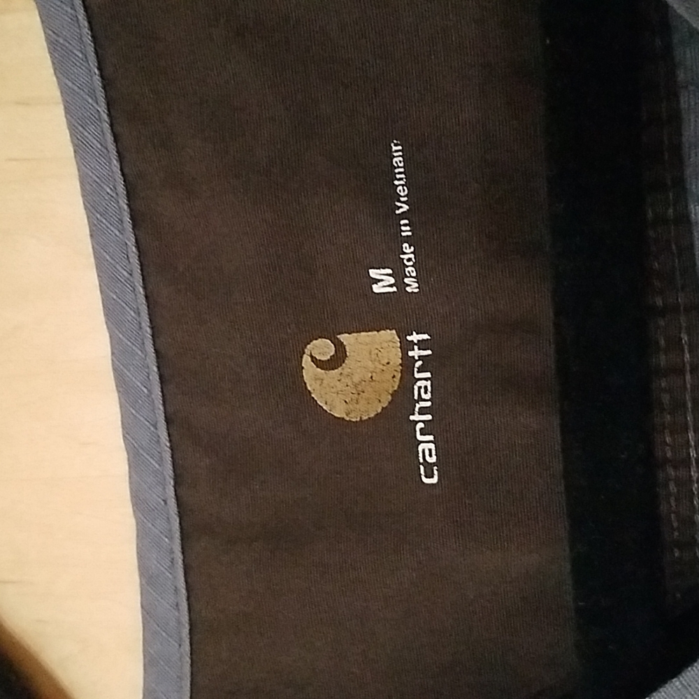 Carhartt Gray V-Neck Short Sleeve Scrub Top - Picture 3 of 5